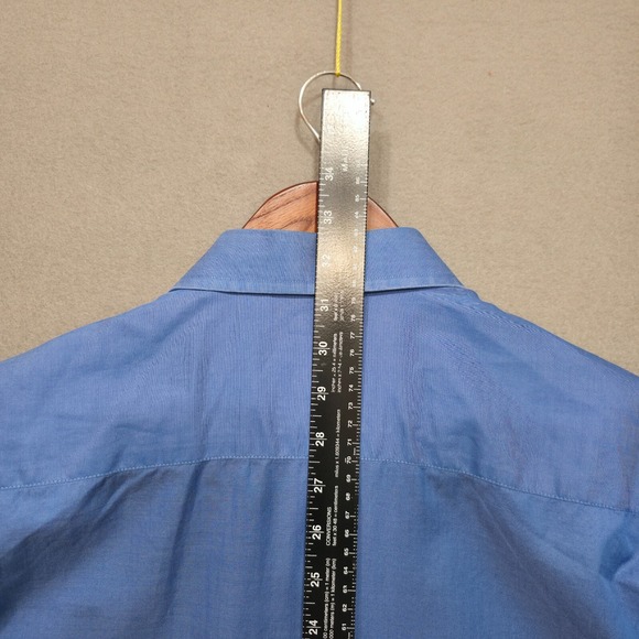 Luca D'Altieri Oxford Men's Blue Long Sleeve Button Up‎ Dress Shirt Size 16/41 - Picture 8 of 8